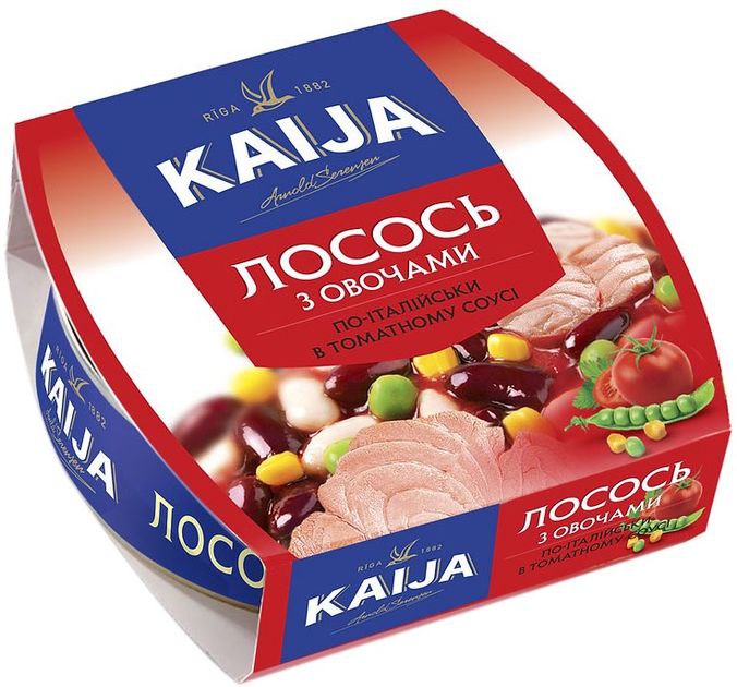 Лосось Kaija овоч по-італ томат соус 220г